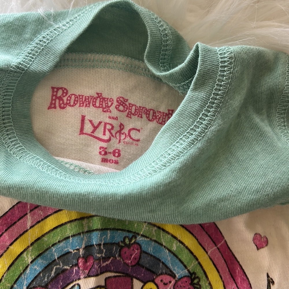Rowdy Sprout Vintage Look Long Sleeve Tunic Top size 3-6 month - Picture 3 of 3